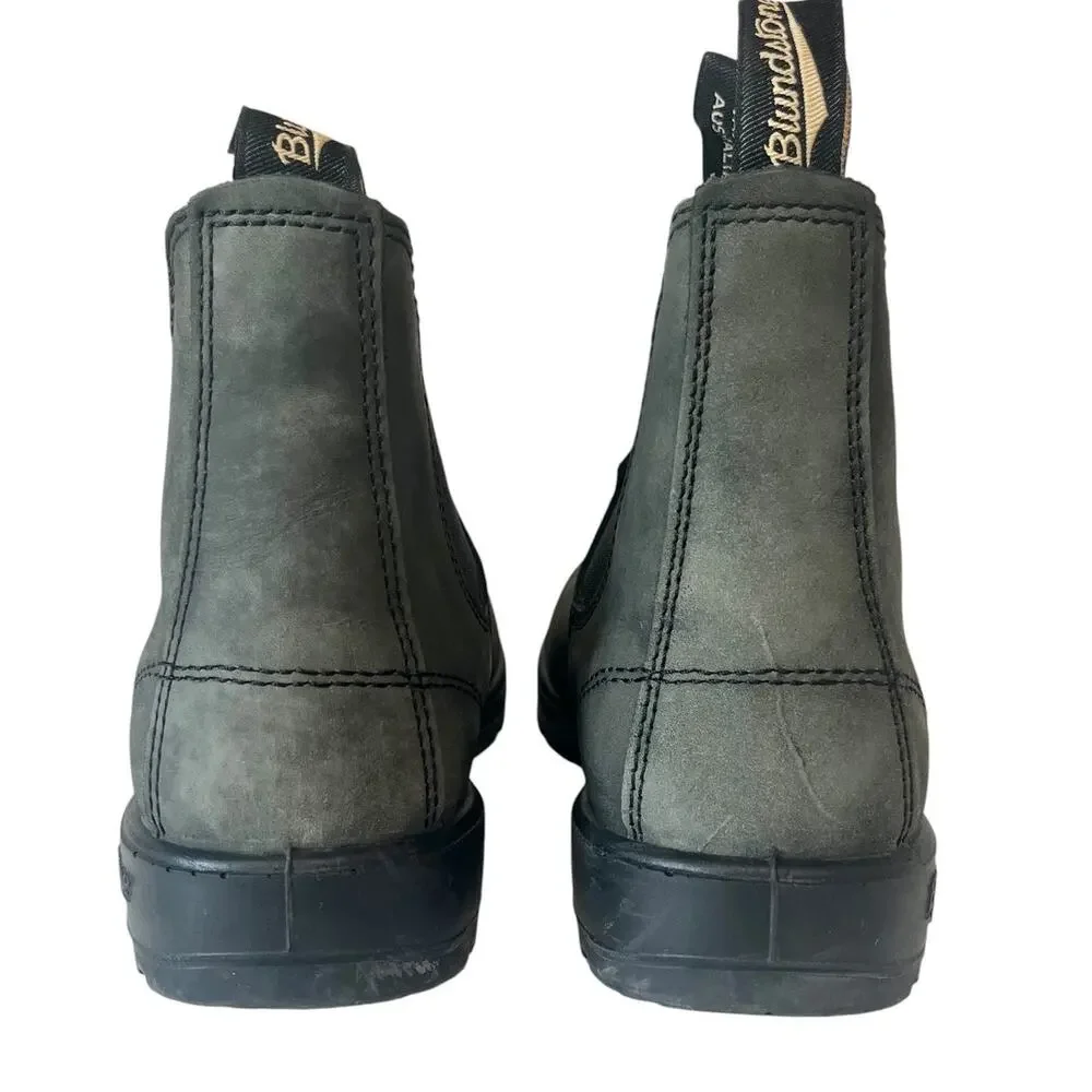 Blundstone 587 Rustic Black Chelsea Boots Size AU 9 / US W 12 / M 10